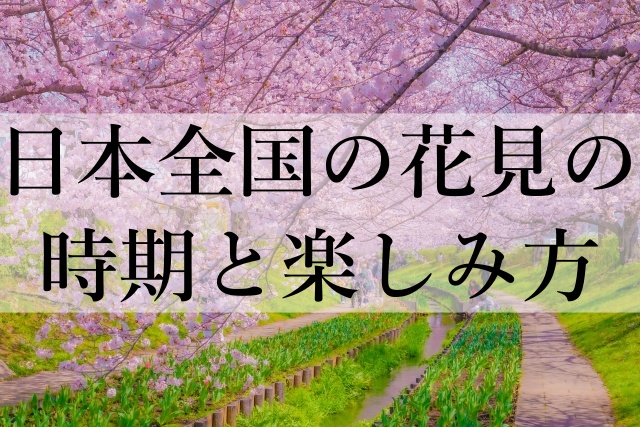 日本全国の花見の時期と楽しみ方