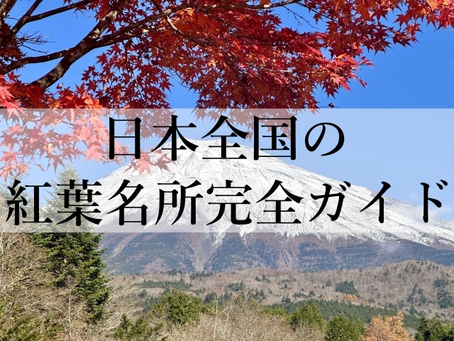 日本全国の紅葉名所完全ガイド